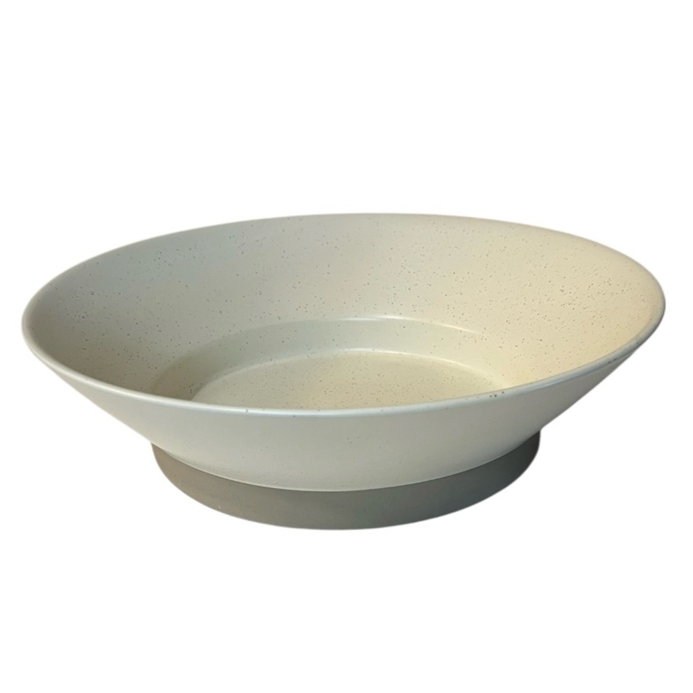 Large Kitchen Bowl Cream Gray Color Mixture NWOT